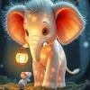 Cartoon Elephant And Mouse Diamond Painting