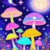 Cartoon Magic Mushrooms Diamond Painting