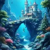Castle Under The Sea Diamond Painting