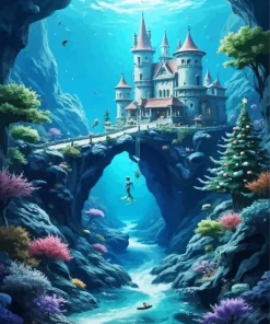 Castle Under The Sea Diamond Painting