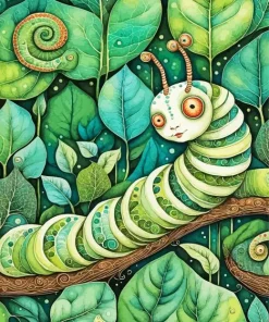 Caterpillar Art Diamond Painting