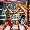 Cats Boxing Art Diamond Painting