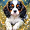 Cavalier King Charles Puppy Diamond Painting