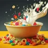 Cereal And Milk Bow Diamond Painting