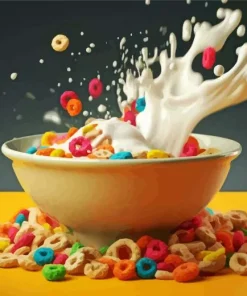 Cereal And Milk Bow Diamond Painting