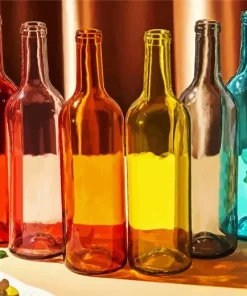 Colored Glass Bottles Diamond Painting