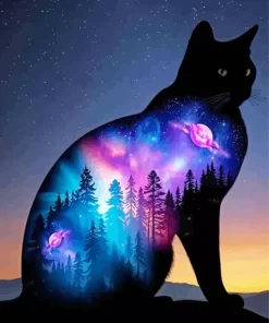 Cool Black Cat Diamond Painting