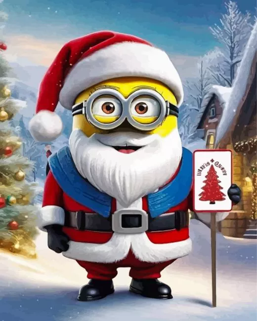 cool santa claus minion Diamond Paintings Cool Santa Claus Minion Diamond Painting