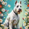 Cool White Scottie Dog Art Diamond Painting