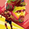 David Villa Pop Art Poster Diamond Painting