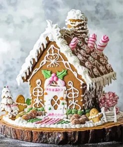 Gingerbread House Diamond Painting