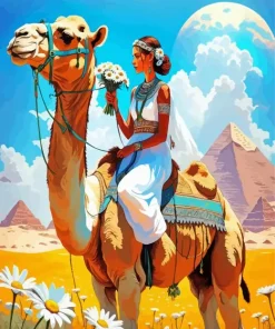 Girl On Camel Art Diamond Painting
