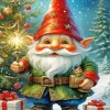 Gnome Christmas Art Diamond Painting