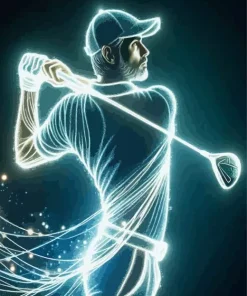 Golfer Man Diamond Painting