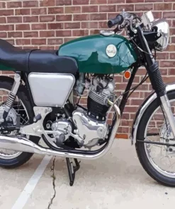 Green Norton 750 Commando Diamond Painting
