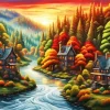 House Scenery Diamond Painting