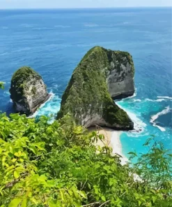 Indonesia Paluang Cliff Diamond Painting