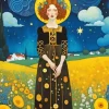 Lady In Field Diamond Painting