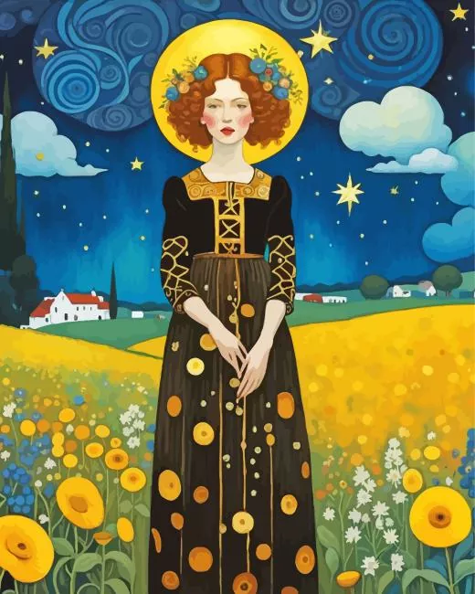 lady in field Diamond Paintings Lady In Field Diamond Painting
