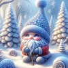 Little Gnome Winter Diamond Painting