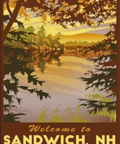 New Hampshire Poster Diamond Painting