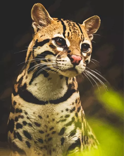 ocelot wild cat Diamond Paintings Ocelot Wild Cat Diamond Painting