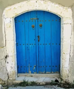Old Blue Door Diamond Painting