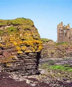 Old Keiss Castle Diamond Painting