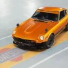 Orange Datsun Car Diamond Painting