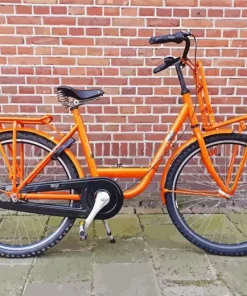 Orange Mountain Bike Diamond Painting