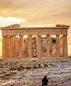 Parthenon Athens Temple Diamond Painting