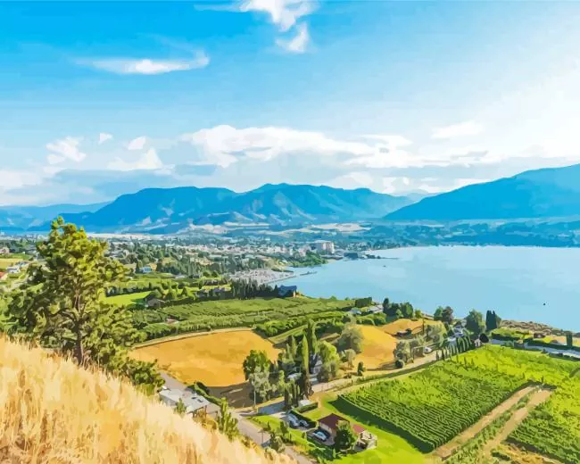 penticton landscape Diamond Dotz Penticton Landscape Diamond Painting