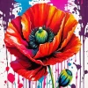 Poppy Flower Diamond Painting