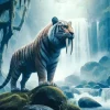 Saber Tooth Tiger Art Diamond Painting