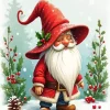 Santa Gnome Art Diamond Painting