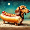 Sausage Dog Art Diamond Painting