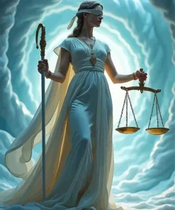 Scale Lady Justice Art Diamond Painting
