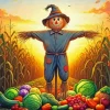 Scarecrow Autumn Art Diamond Painting