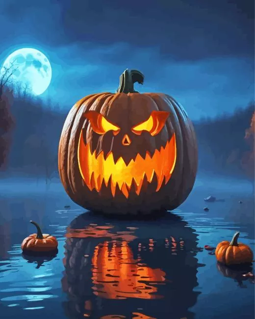 scary pumpkin Diamond Paintings Scary Pumpkin Diamond Painting