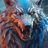 Scary Wolf Art Diamond Painting