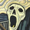 Scream Face Art Diamond Painting