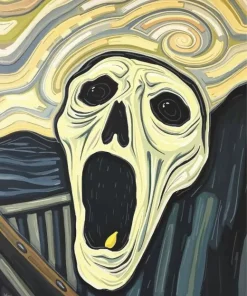 Scream Face Art Diamond Painting