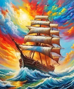 Sea Rainbow Art Diamond Painting