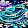 Serpent Flower Diamond Painting