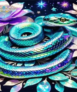 Serpent Flower Diamond Painting