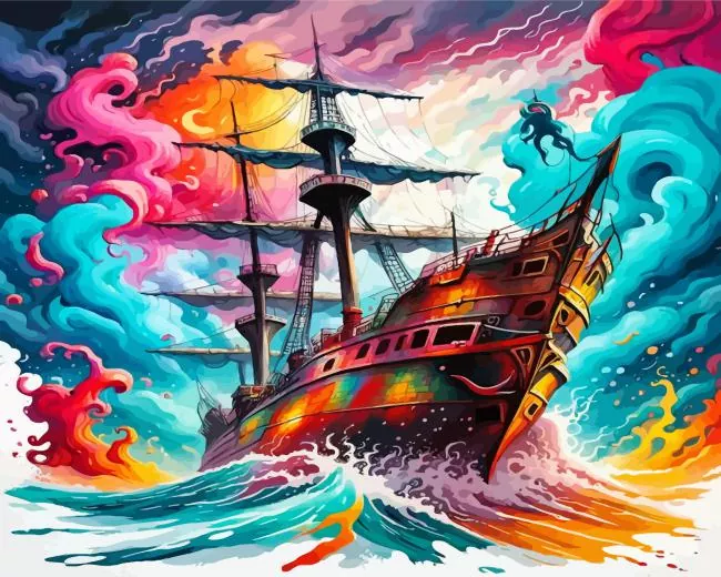ship in storm Diamond Paintings Ship In Storm Diamond Painting