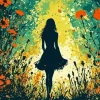 Silhouette Girl Diamond Painting
