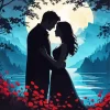 Silhouette Of Couple Diamond Painting
