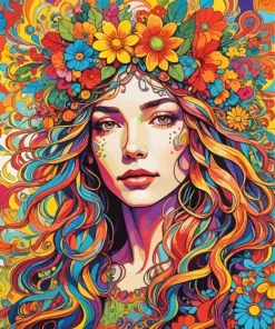 Simple Hippie Art Diamond Painting