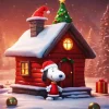 Snoopy Santa Hat Diamond Painting